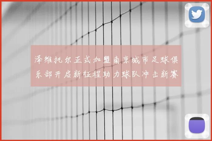 泽维托尔正式加盟南京城市足球俱乐部开启新征程助力球队冲击新赛季